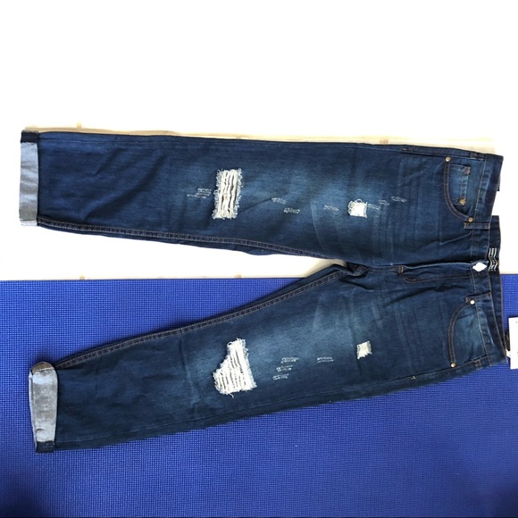 Distressed Boyfriend Jeans High Rise - Picture 4 of 6